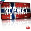Vintage Norge Aluminium Metallskilt Vanntett Kaffebar Garasje Veggdekor 11,81x5,9 Tommer