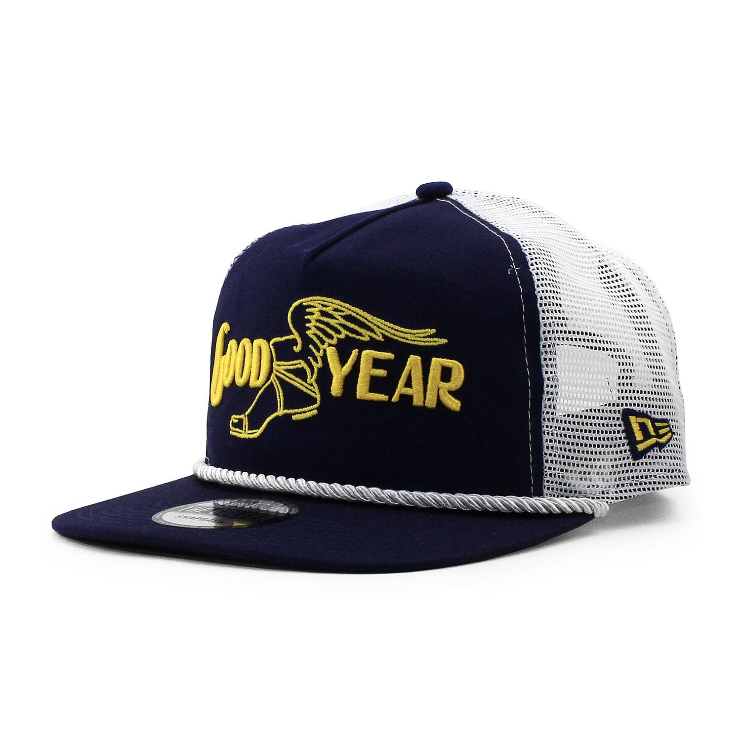 

[New Era] Mesh Cap GOLFER NASCAR GOODYEAR MESH CAP NASCAR 950 Hat Stock Car Racing Trucker Cap TRUCKER CAP Navy [Used]