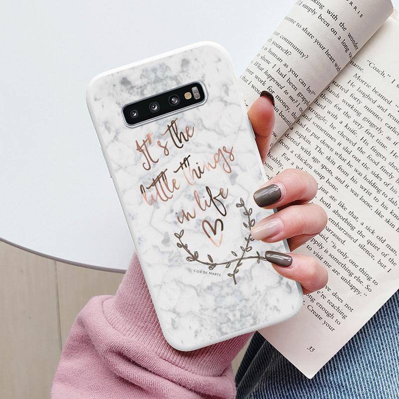 Color Luxury Marble Case For Samsung Galaxy S10 S 10 Plus S10E Fundas Soft TPU Protection Back Cover For Samsung S10 Shockproof