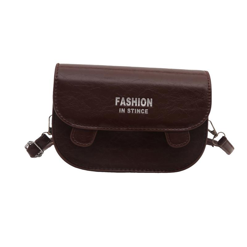 Minimalist Trendy Small Square Bag With Letter Print In Fashionable Options Color