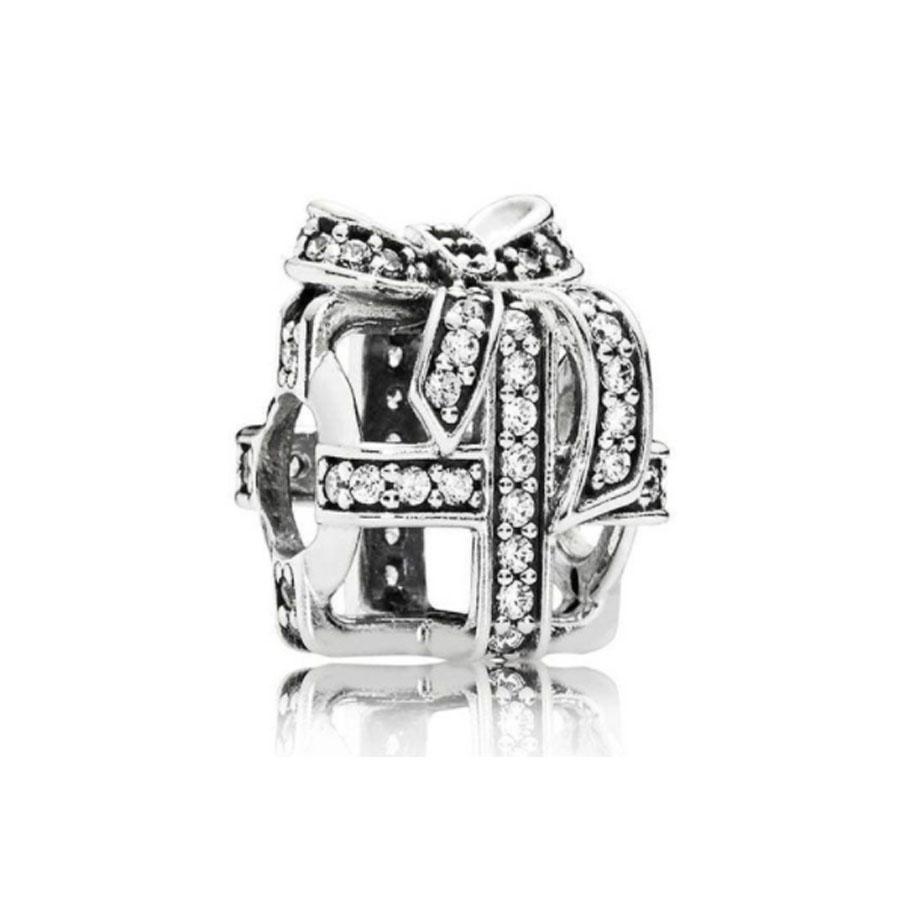 New Copper Air Balloon Charm Happy Birthday Pendant Bead Cake Pendant Fit Original European Bracelet Diy Women