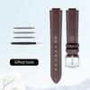 Curved mouth layer cowhide watch strap women for Original CARTIER BALLON BLEU DE CARTIER W69016Z4 WJBB0033 HIPINE men watchband