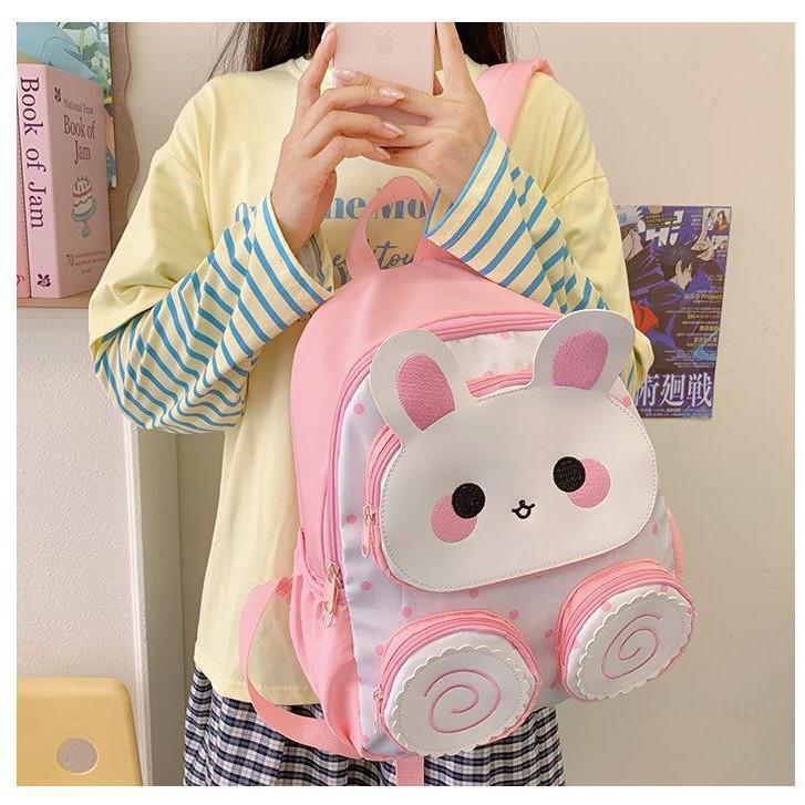 Children's School Bag Boys and Girls Cartoon Cute Kindergarten Kindergarten Baby Backpack Rabbit Backpack Bag