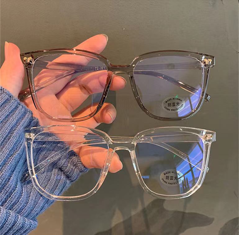 1/2/3 PCS Blue Light Blocking Glasses Fashion Square-framed Glasses Trend Campus Style Clear Black Frame Back To School Dress