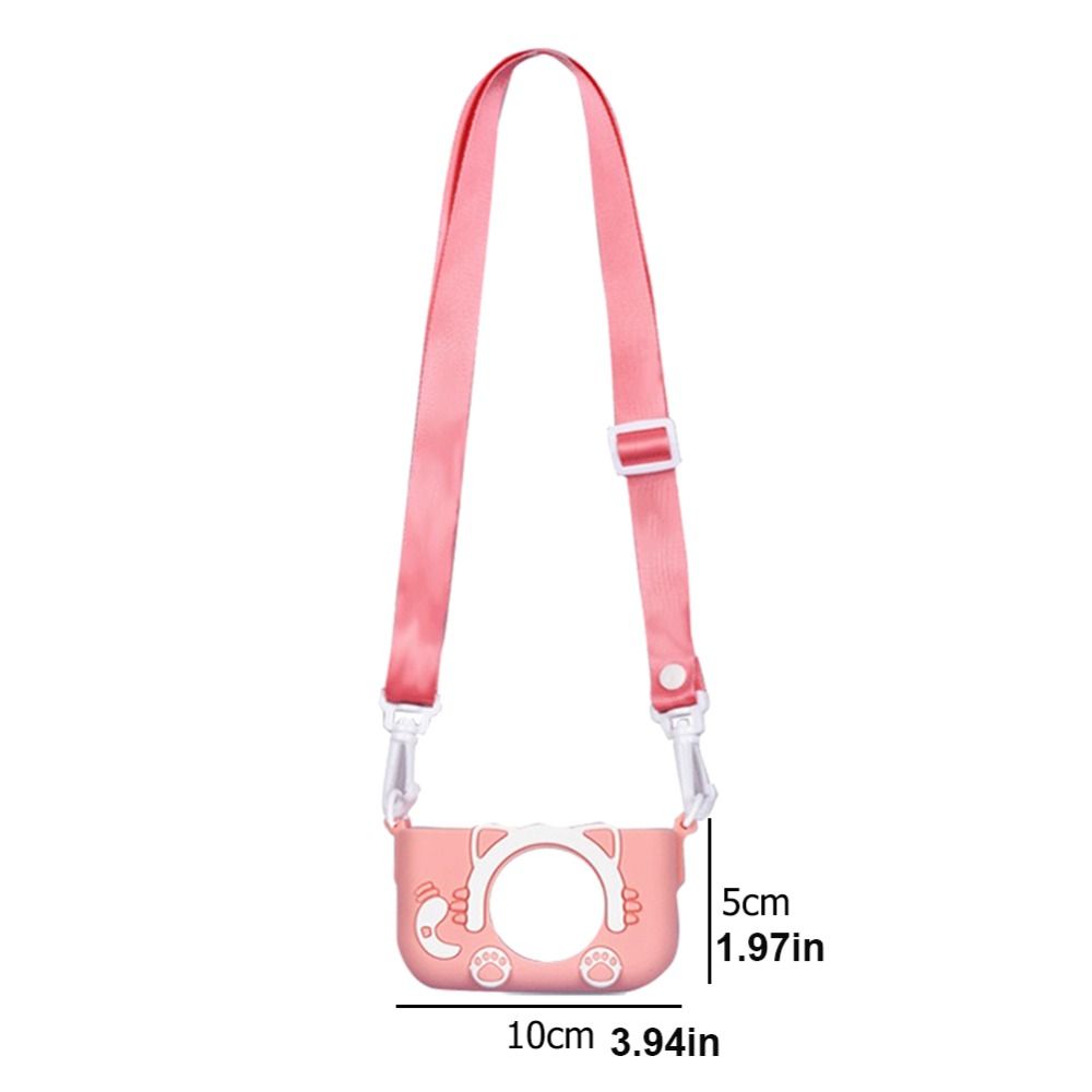 Cartoon Mini Camera Shell With Lanyard Portable Kids Camera Case Anti-Scratch Silicone Protective Cover For X2 Children Camera