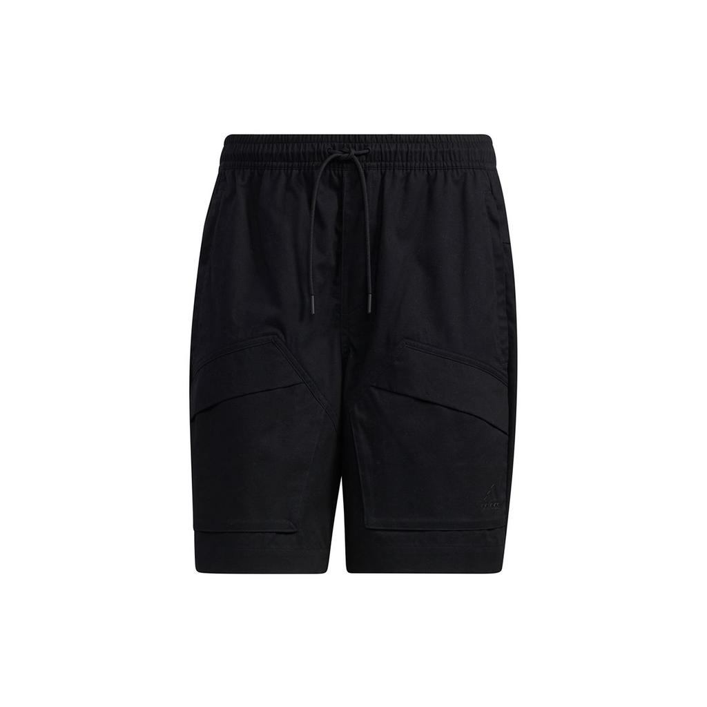 Adidas Woven Pocket Shorts Training Loose Fit Men Bottoms Black H39251