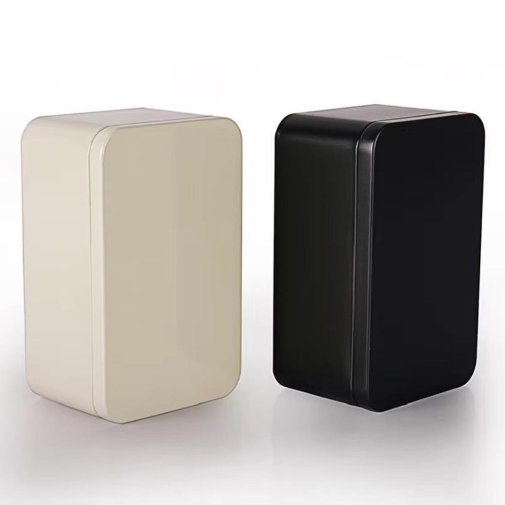 Solid Color Tea Container Square Empty Cans Gift Jars Card Box Home Storage
