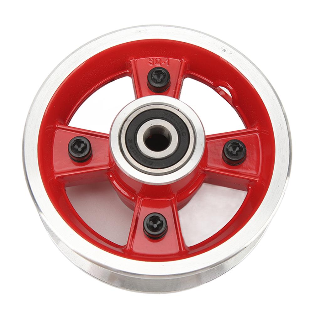 8 Inch Electric Scooter Front Wheel Hub Aluminum Alloy Wheel Rims Hub Slot 28mm Red