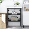 Vidaxl Under-Sink Stand, Black, 59X38X83 Cm, Iron