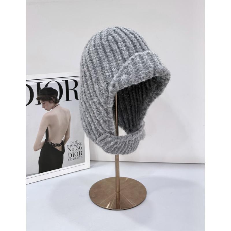 25 Early autumn new autumn and winter cute ear protection knitted hat women's thermal insulation and cold-resistant hat