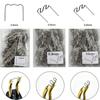 Nylon PVC ABS Repair Car Bumper Repair 0.8mm Flat Staples 1500 Pieces Package 1500pcs Plastic Welder Staples Kit