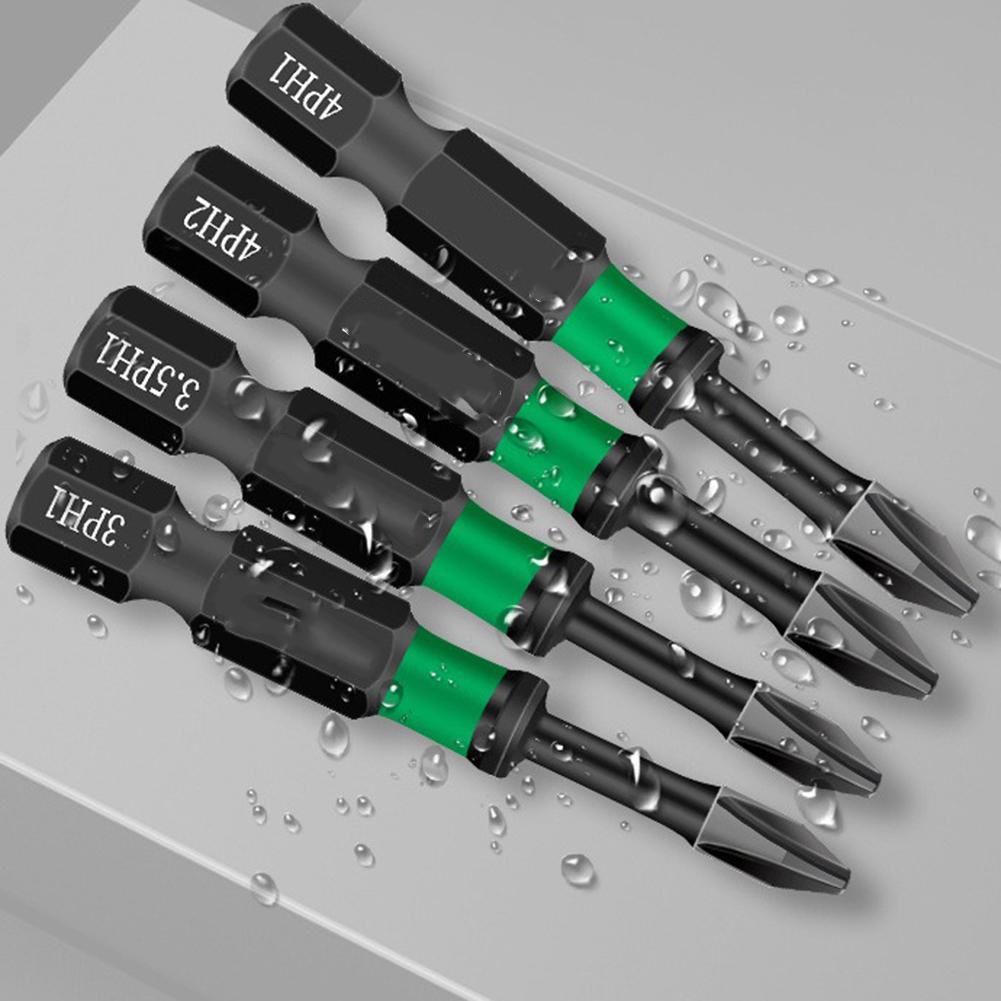 14pcs/set 50mm Magnetic Screwdriver Bits Set PH00 PH0 PH1 Cross Screwdriver Bits For Hinge Installation Furniture Assembly
