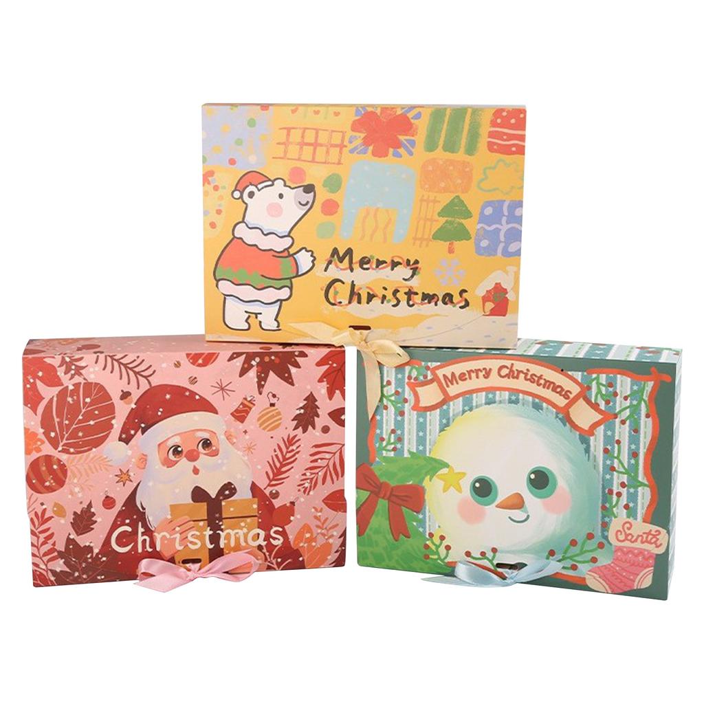 12 Packs Of 10x 7.8 X 3-inch Small Christmas Gift Boxes, With Lids, Recyclable, Used For Gift Packaging, Cardboard Boxes(4 Pcs Per Style)