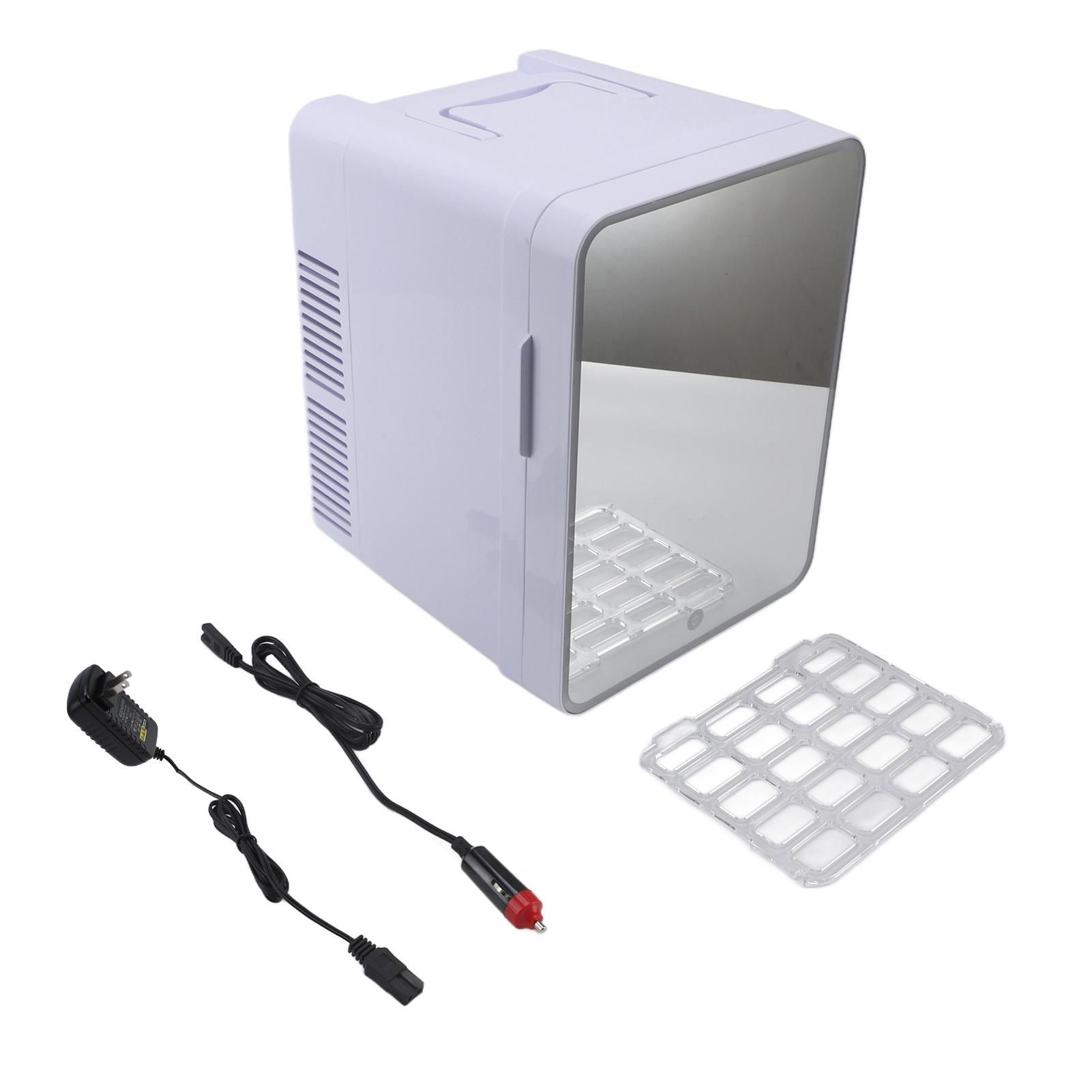 

Зеркальный косметический холодильник профессиональный эффективный маломощный двухцелевой холодильник для ухода за кожей объемом 10 л со светодиодной подсветкой