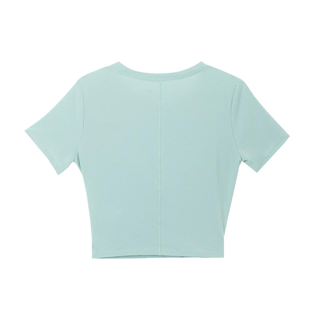 Nike Dri-FIT One Luxe Solid Logo Twist Dry Short Sleeve T-Shirt Women Tops Mineral DD4922-309