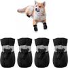 4 Stück Wasserdichte Haustier Hundeschuhe Rutschfest Regen Schnee Stiefel Dick Warm Für Kleine Katzen Hunde Welpen Hundesocken Stiefeletten