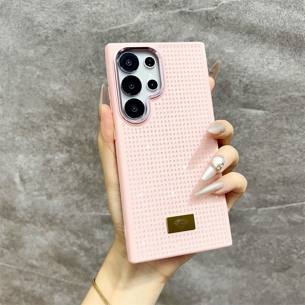 Luxury Girl Diamond Bling Glitter Phone Case for Samsung Galaxy S25 Ultra S24 S23 FE S22 S21 Plus A55 ZFLIP 6 High-grade Cover