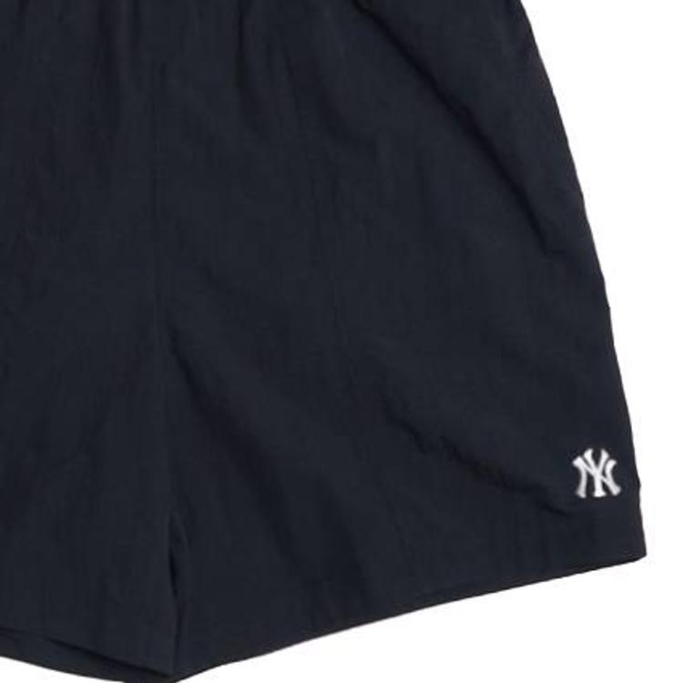 MLB New York Yankees SS26 Elastic Waist Mid Rise Solid Color Comfortable Casual Shorts Unisex shorts 3ASMB1663-50BKS