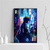 League of Legends Poster Aesthetic Vintage Gaming Wall Art Neon City Kda Sexy Akali Jinx Yasuo Anime Gamer Lover GIft Room Decor