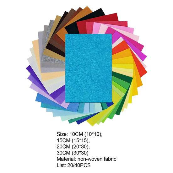 1 sada ultra-měkká prodyšná tkanina DIY tkanina netkaná kreativní střižná tkanina pro ruční práce