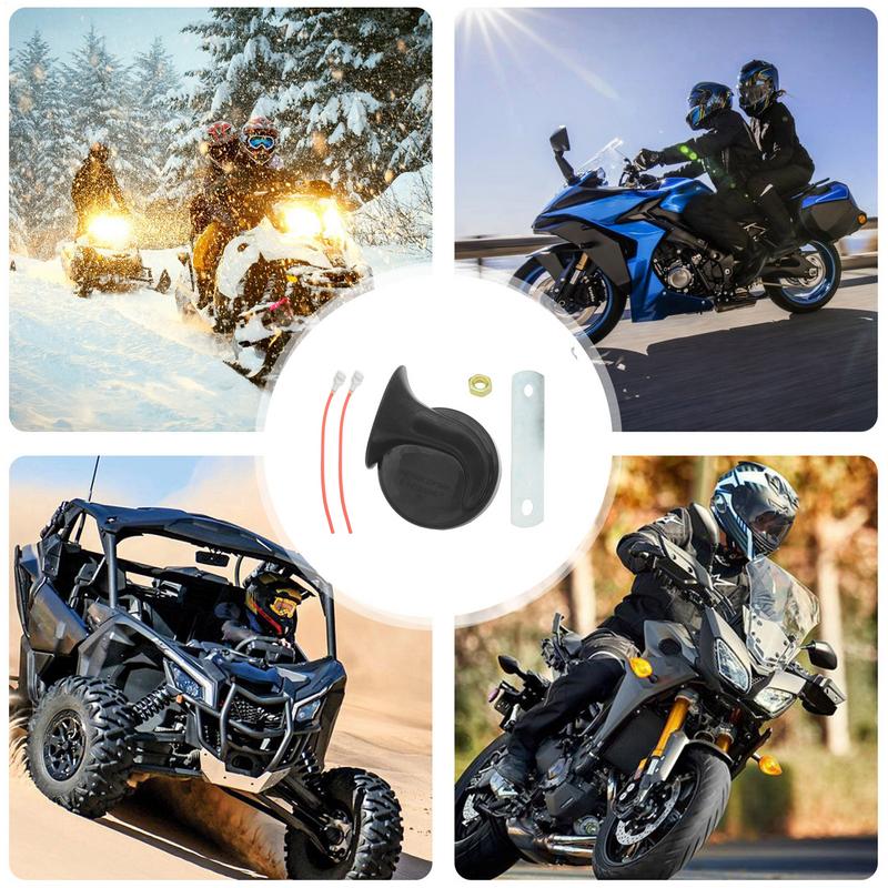 Motorcycle Horn Replacement 12V Motorcycle Snail Horn Waterproof Car Horns Car Horn Replacement Car Accessories For SUVs