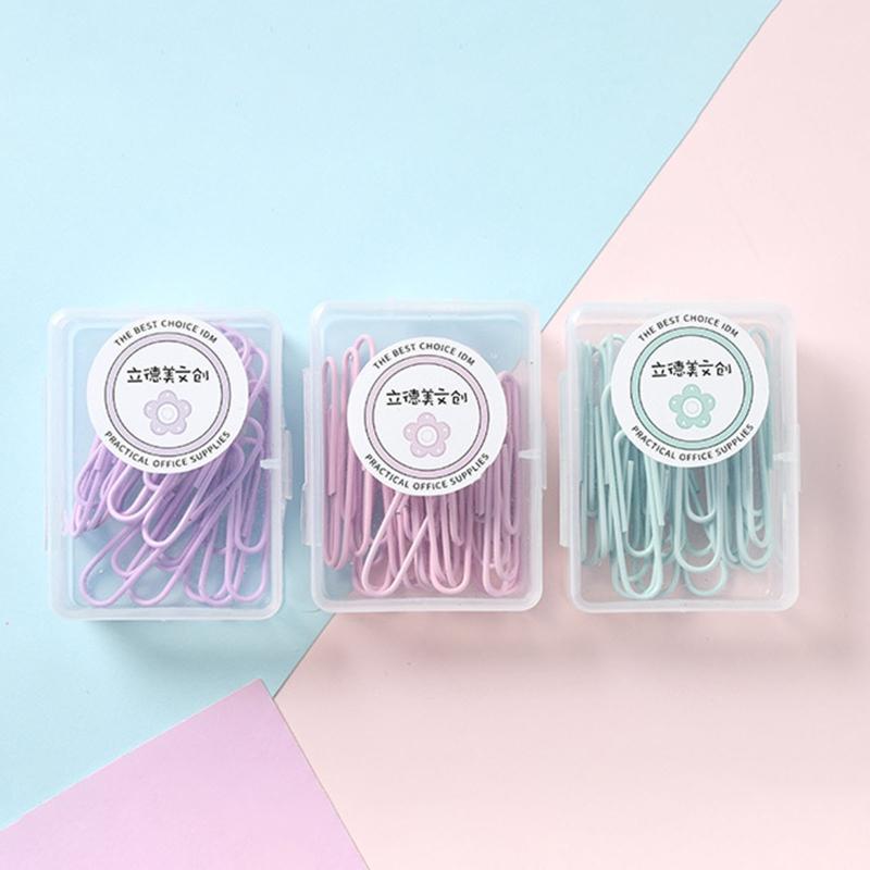 Urocze spinacze do papieru w kolorach makaroników 20/50 sztuk Spinacze do papieru 28 mm / 50 mm Trwałe, odporne na rdzę Spinacze do papieru do dokumentów, majsterkowania