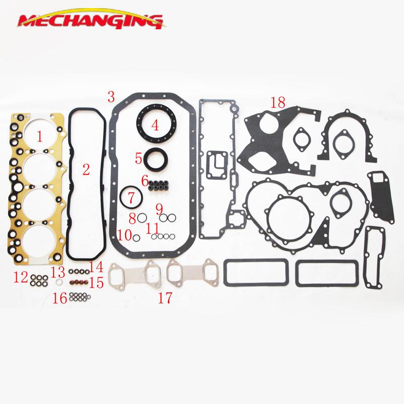 4BD1 4BC2 For ISUZU ELF 250 350 DIESEL Engine Rebuilding Kits Full Set Engine Gasket 587810-2163