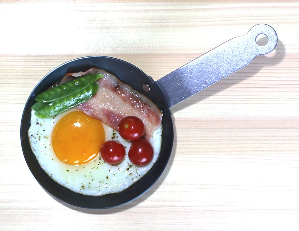 Fujita Metal Iron Frying Pan Mini 13cm Outdoor BBQ Camping Suite 968100