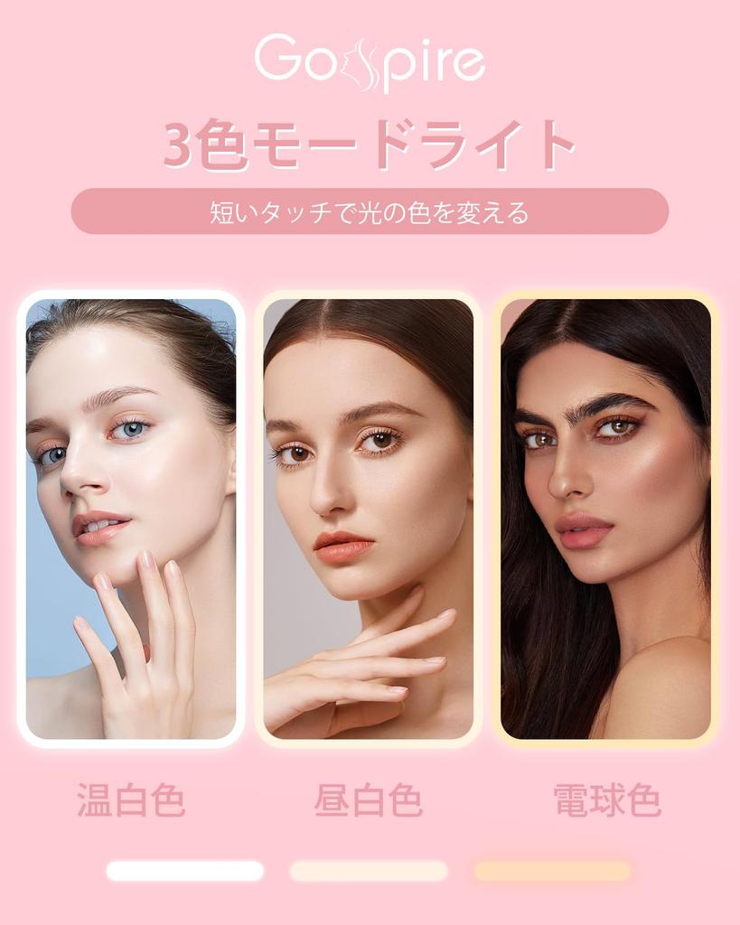 LED Makeup Cute Handheld Folding Adjustable Easy To Carry 1X/3X Double-Sided Mirror, Compact, Magnifying, Portable, Mirror, Mirror, Mirror,