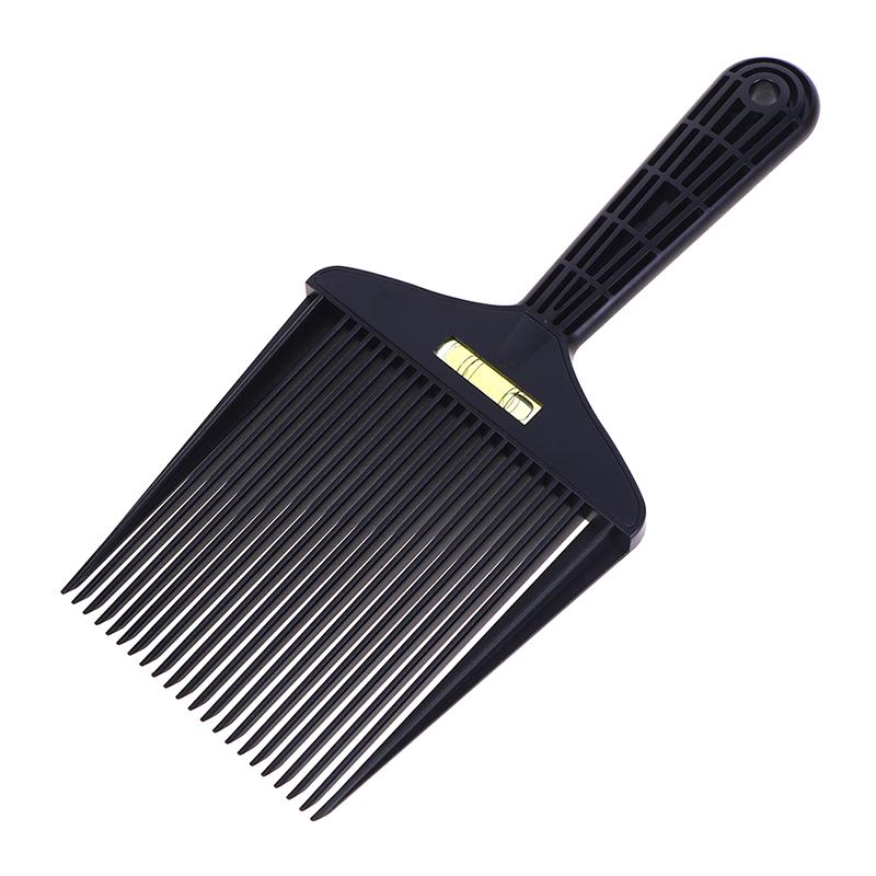 Clipper Comb Barber Styling Dyeing Comb Anti-Slide Handle Plastic Flattop Comb