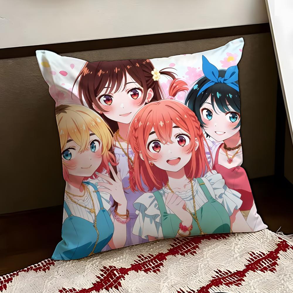 OOkarishimasu Anime Cushion Cover Reversible Soft Durable Pillow Cover Home  Car MultiScene Use for Daily Comfort