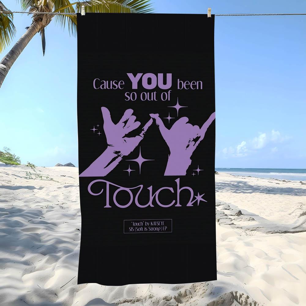Band K-Katseyes Towel Beach Towel Oversized Super Absorbent Soft Swim Beachtowels For Men, Women
