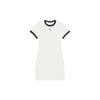 New MLB New York Yankees Basic Collection SS25 Short Sleeved Dress Women's Ivory 3FOPB0453-50IVS