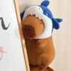 New 35/55cm Shark Capybara Plush Doll - Lifelike Cosplay Stuffed Animal Capybara Pillow Soft Toy Gift
