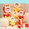 Traditional Plush Dolls With Horse Shaped Shawl Hat Decor For Lunar New Year Celebration Gift