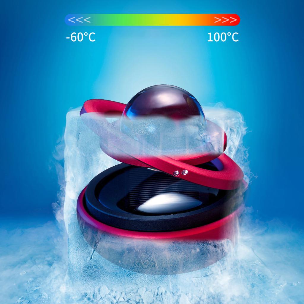 Car Perfume Pendant Galaxy Design Long Lasting Fragrance Solar Energy Rotating Car Aromatherapy Diff