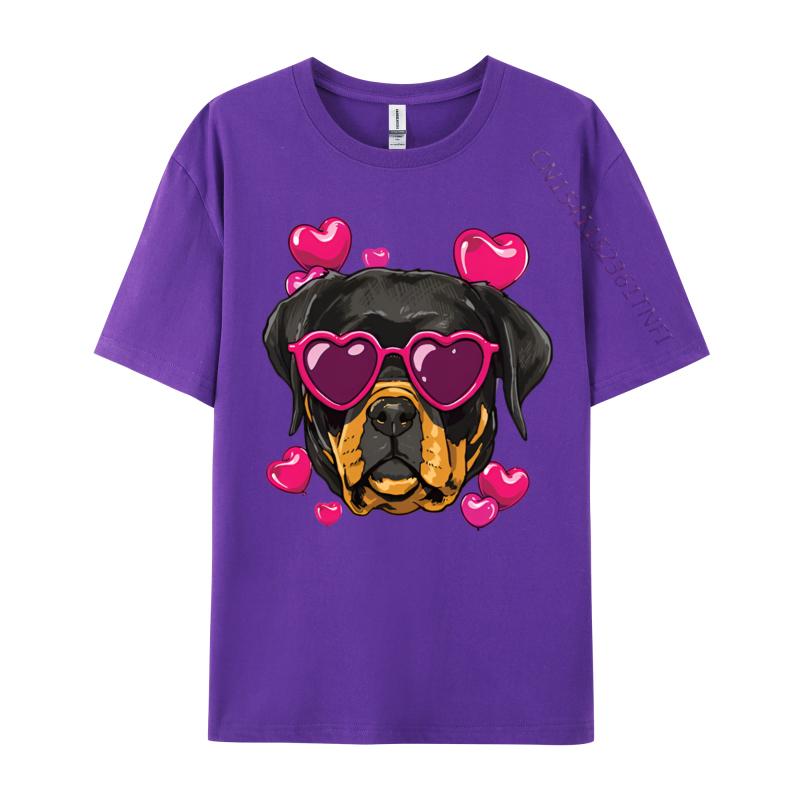 Valentines Day Rottweiler Heart Couple Tshirt Graphic Printed Tshirt Fun Print Romantic Tshirt Luxury Designer