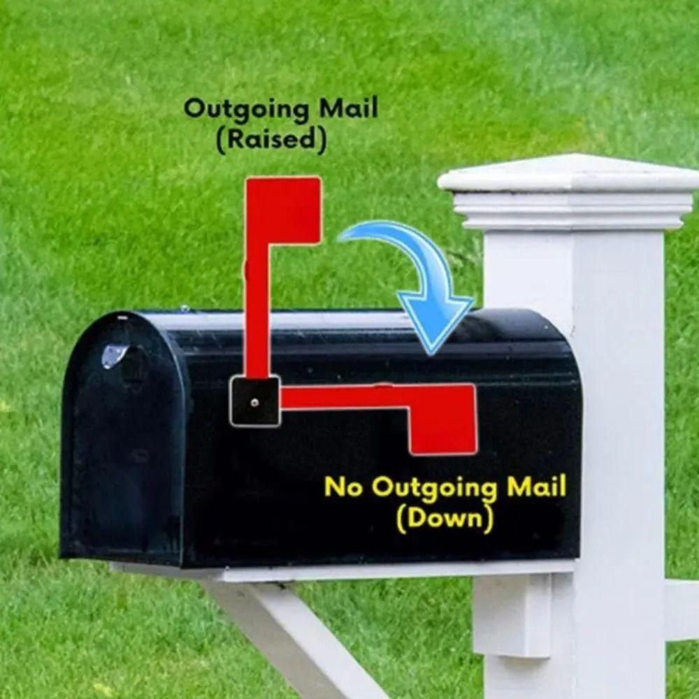 Rustproof Mailbox Flag Replacement Kit High Temperature Plating Mailbox Banner  Mailbox