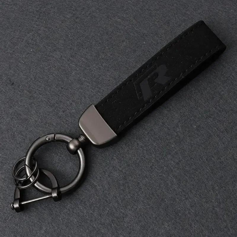 

2025 Hot Suede Car Key Chains Holder Key Ring for Volkswagen Passat Santana Touareg Tiguan Golf Bora Jetta Mk6 Beetle Scirocco C