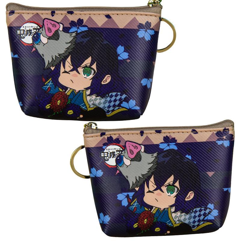 Japan cartoon comics Demon Slayer Coin Purse Earphone Organizer Student Coin Pouch Key Pouch 0023