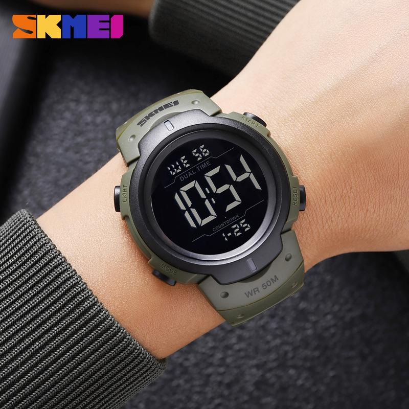 

Men s student fashion trend watch outdoor waterproof multi-functional sports electronic watch