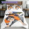 3pcs Duvet Cover Set (1*Duvet Cover + 2*Pillowcase, Without Core), Haikyu Print Bedding Set, Bedroom Decor, All‑Season, Birthday Gift
