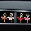 Ballet Girl Car Perfume Clip Air-conditioning Outlet Perfume Clip Ballerina Girl Freshener Fragrance Clip Car Decor Accessories