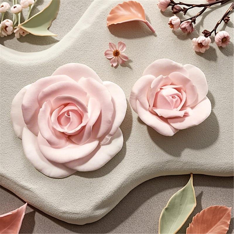 Valentines Rose Scented Candle Silicone Mould Food Safe Reusable for Romance Craft and Home Decoration