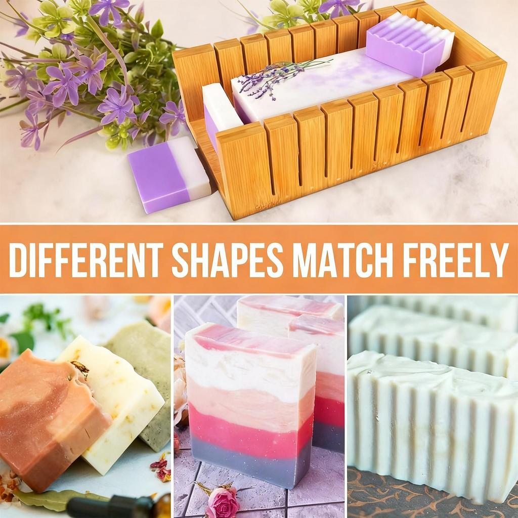 Soap Molds with Cutters Quick Release Mould Craft Supplies 47oz Bar Soap Mold for Fall Thanksgiving Cake Holiday Daily Project