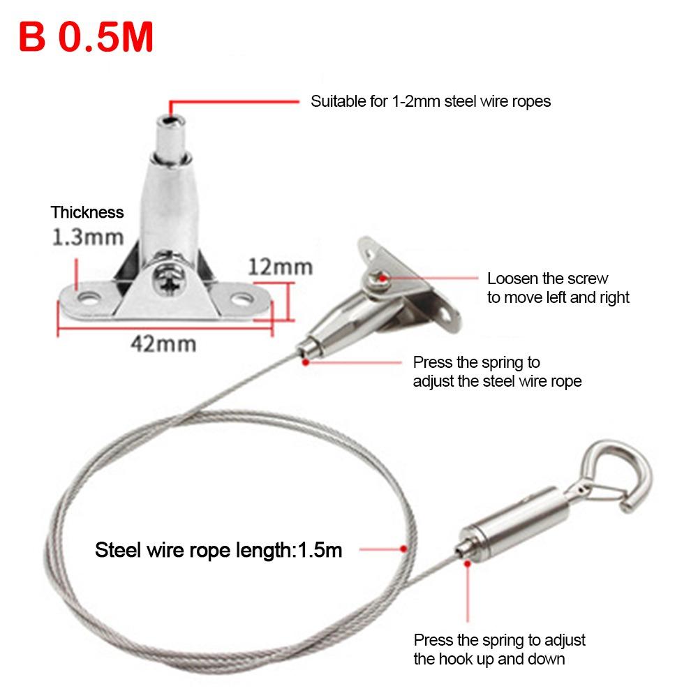 High Quality Stainless Steel Wire Rope Adjustable With Locking Retractable Fastening Lighting Hanging Wire