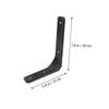 2Sets Industrial Style Wall Shelf Bracket Heavy Duty Shelf Supports for Floating Shelves Bookshelf Accessories Storage Rack