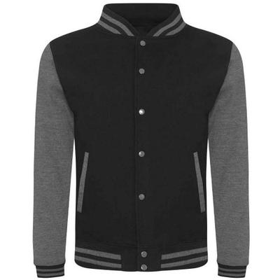 Awdis Mens Heather Varsity Jacket