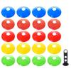 20Pcs Soccer Disc Cones Training Sports Cones Agility Soccer Cones with Plastic Bracket for Sports Field Cones Marker