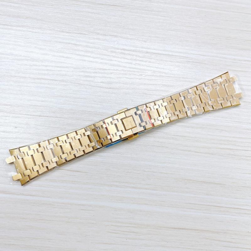 21mm 26mm 28mm Stainless Steel Watchband Fit for AP Audemars Piguet Royal Oak 15400 26331 15500 Metal Watch Strap Folding Buckle